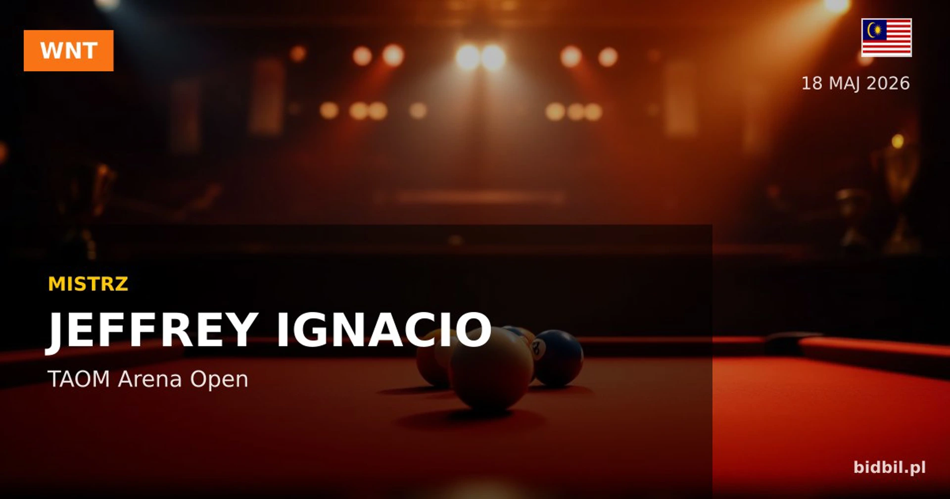 Ignacio Wins TAOM Arena Open, Defeats Malayan in Final