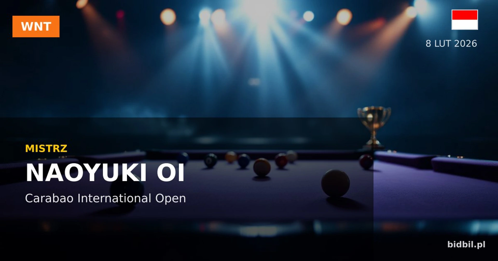 Oi Defeats Nasution to Win Carabao International Open 9-Ball Championship