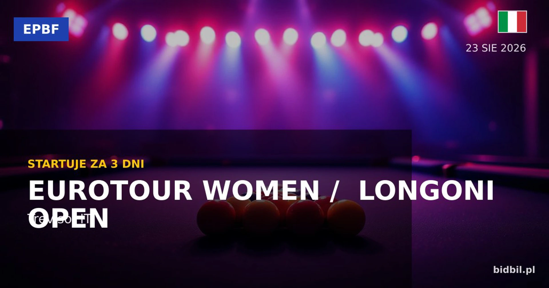 EuroTour Women / Longoni Open 2026: Treviso Showdown