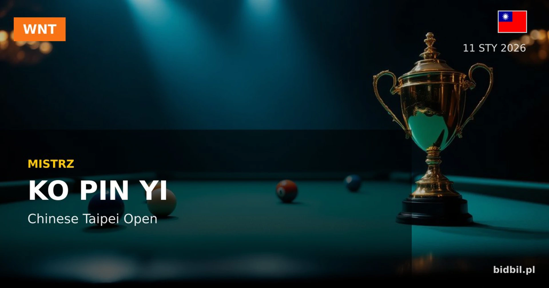 Ko Pin Yi Wins Chinese Taipei Open 2026