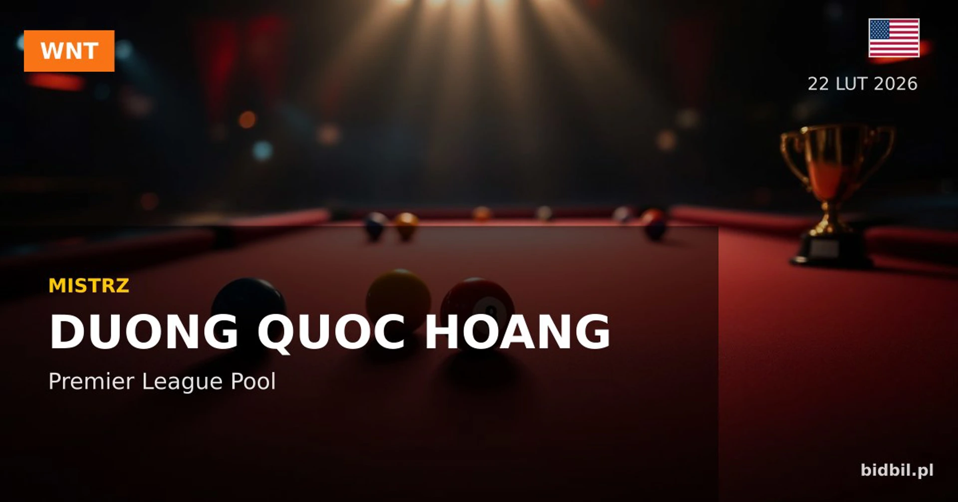 Duong Quoc Hoang Wins Premier League Pool 9-Ball Title in Florida
