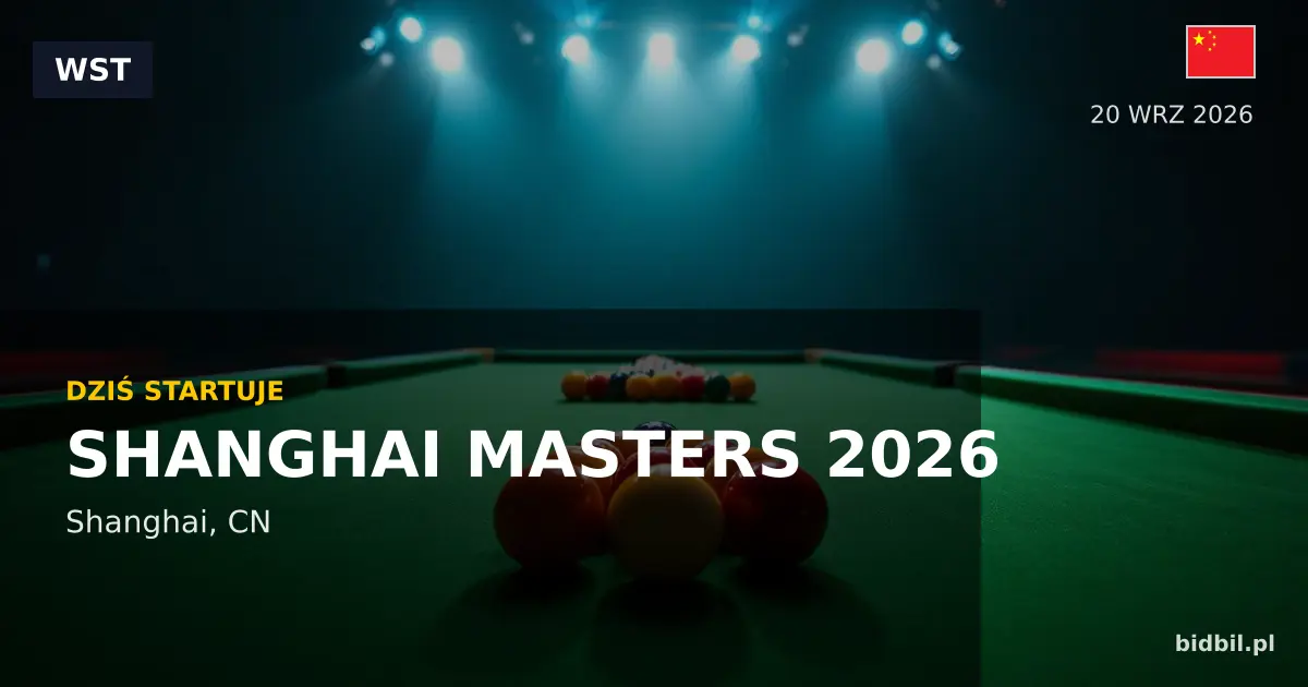 Shanghai Masters 2026: Tournament Preview