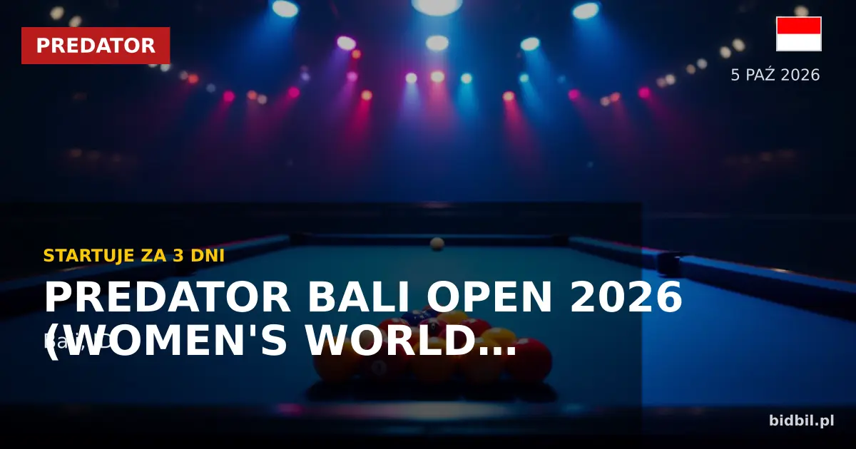 Predator Bali Open 2026: Women's World 10-Ball Championship Starts 28 September