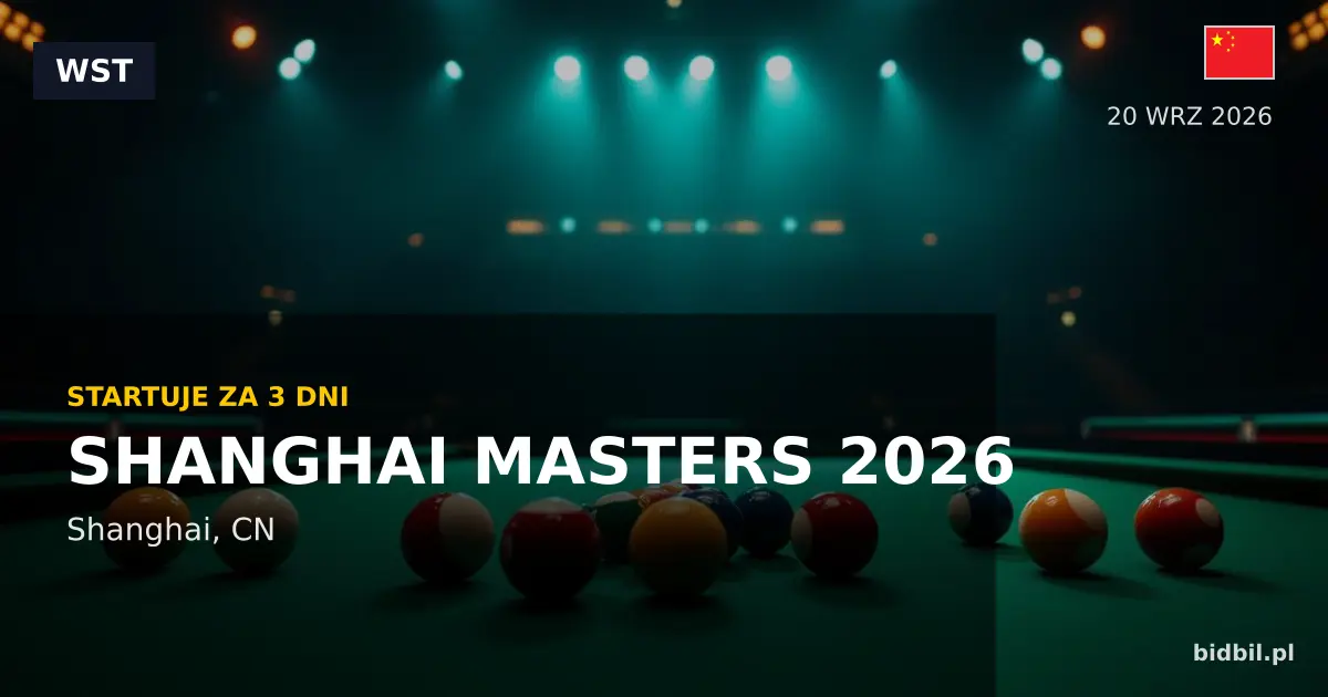 Shanghai Masters 2026: Three Days to Go Before the Snooker Week in Shanghai