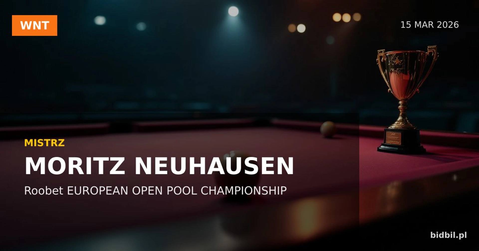 Roobet European Open Pool Championship: Neuhausen Takes the Title