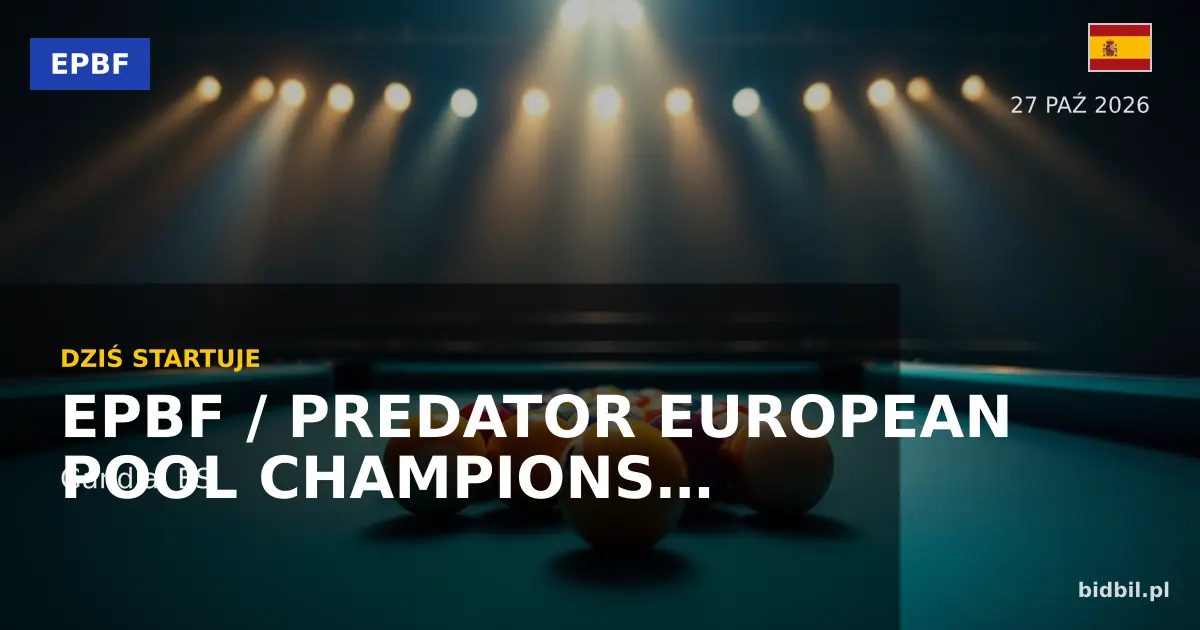 EPBF / Predator European Pool Championships Seniors & Ladies — Tournament Preview