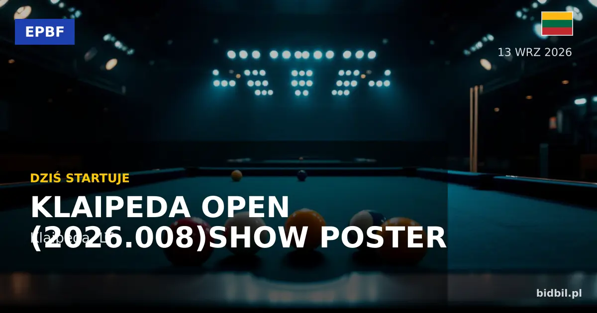 Klaipeda Open (2026.008) — 9-Ball Tournament Preview